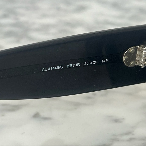 Celine Zoe Sunglasses in Black CL 41446/S, No Case - Picture 7 of 9